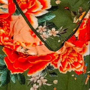 Farm Dress for Anthropologie 3x beautiful coral army green and  a peach tone